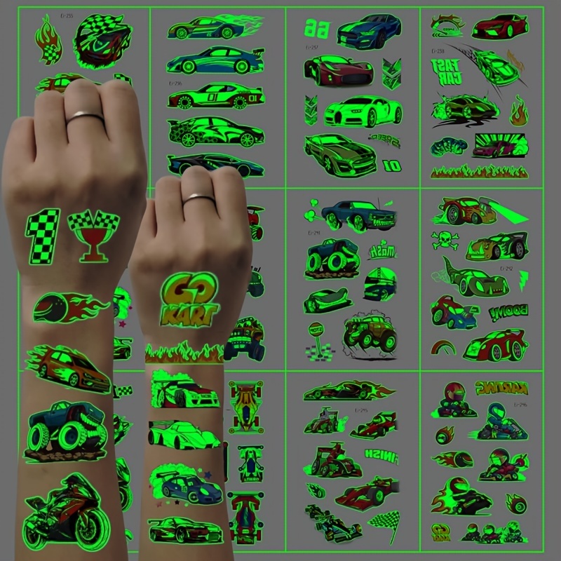 Blister Plaster Sport - 12 Sheets Luminous Tattoo Stickers Sports