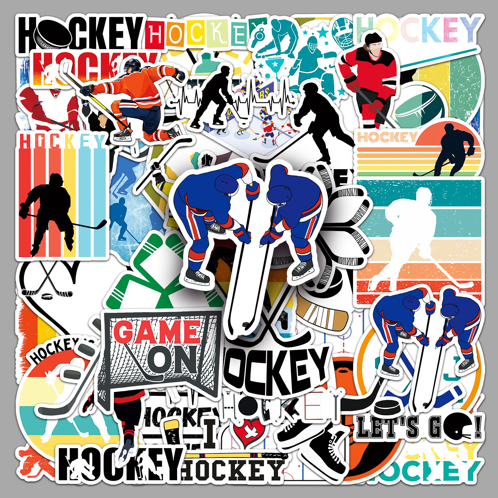 Blister Plaster Sport - 10/50PCS Ice hockey Graffiti Sticker Funny