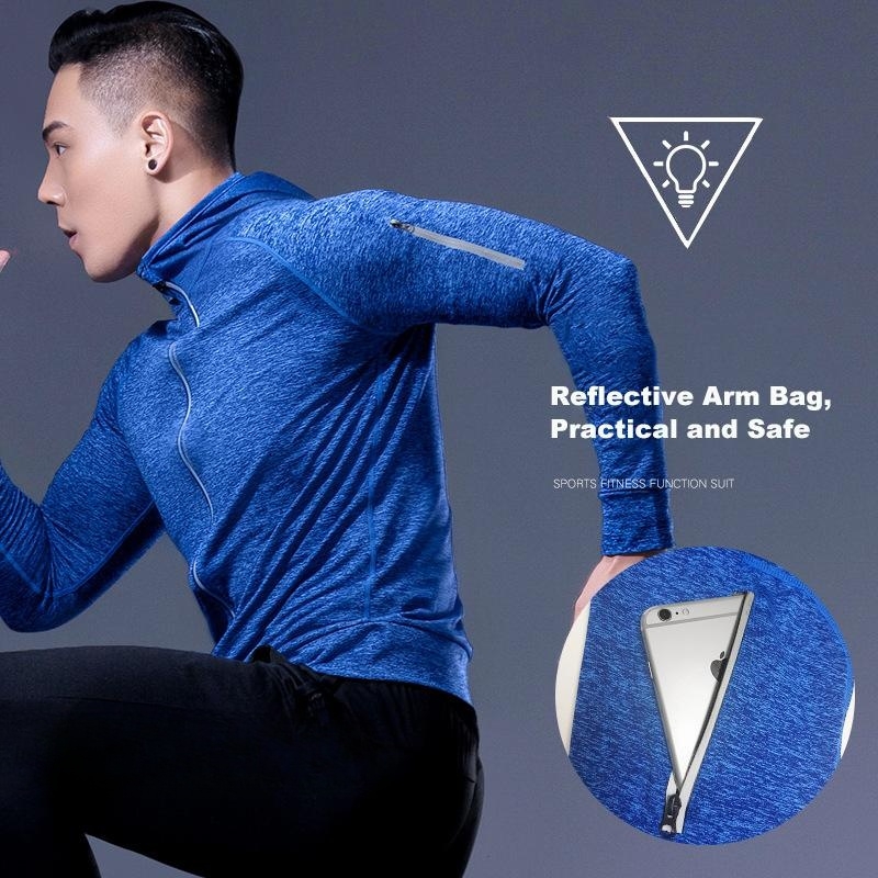 5-Piece Men's Fitness Clothes  - Running Gear Autumn avaliação e preço