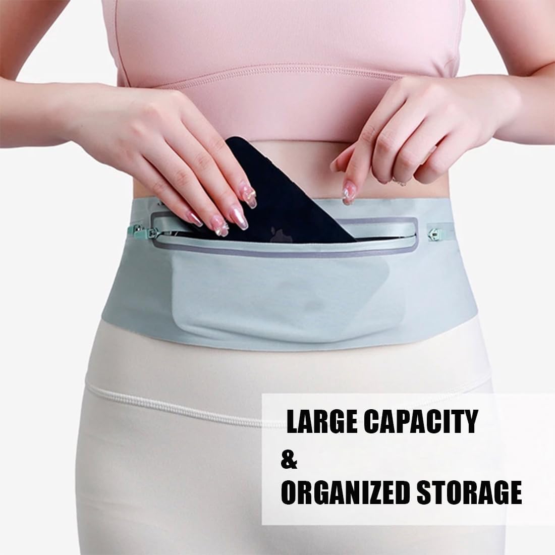 3 Pockets Reflective Running B - Running Gear Belt avaliação e preço