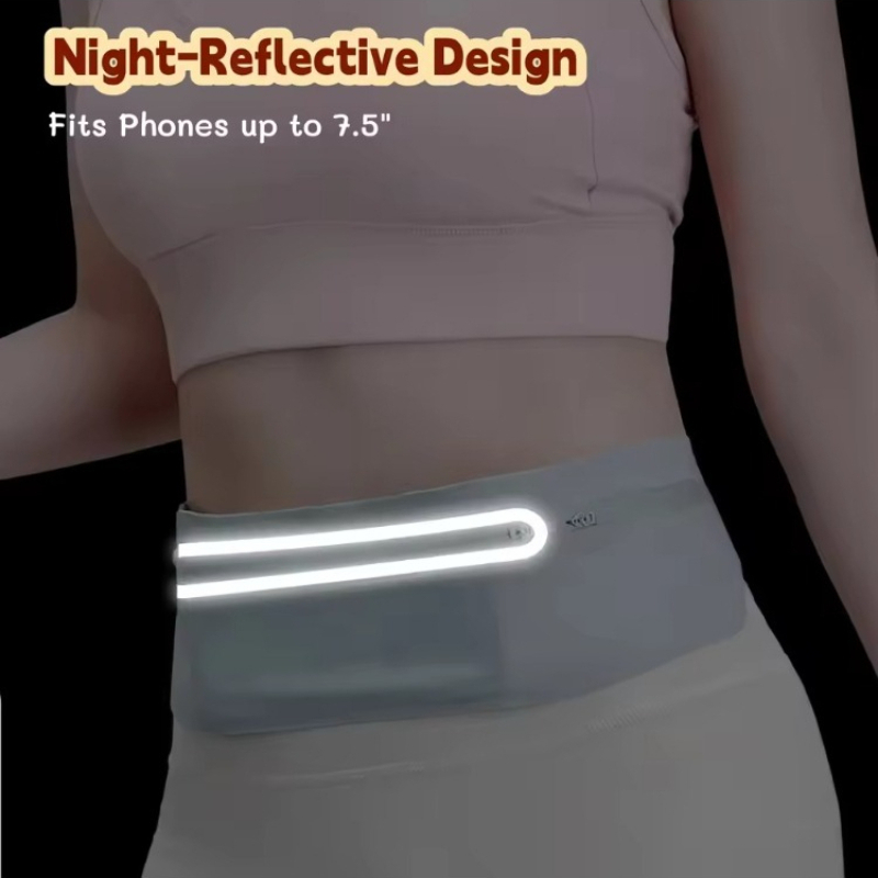 3 Pockets Reflective Running B - Running Gear Belt avaliação e preço