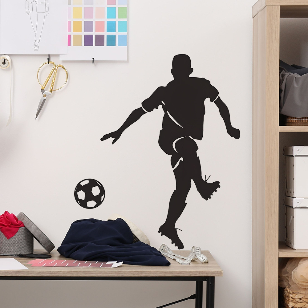 Football Player Silhouette Wal - Blister Plaster Sport avaliação e preço