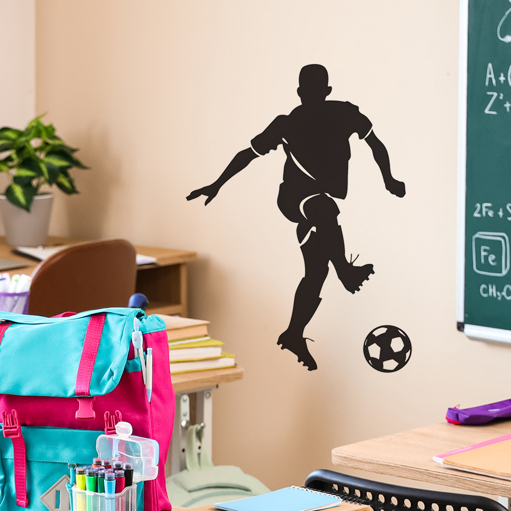 Football Player Silhouette Wal - Blister Plaster Sport avaliação e preço