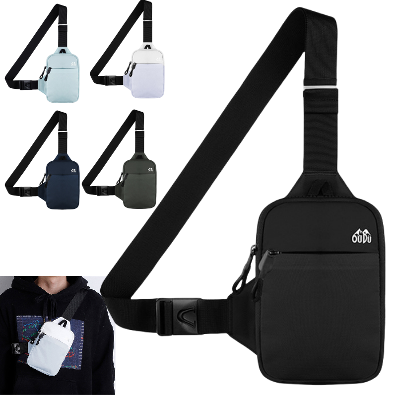 Casual Men Shoulder Chest Bag  - Running Gear Belt avaliação e preço