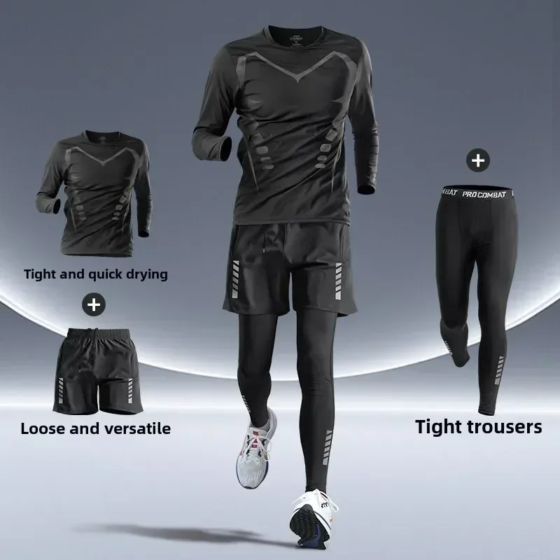 New Men's Clothing Gear Fitnes - Running Gear Autumn avaliação e preço