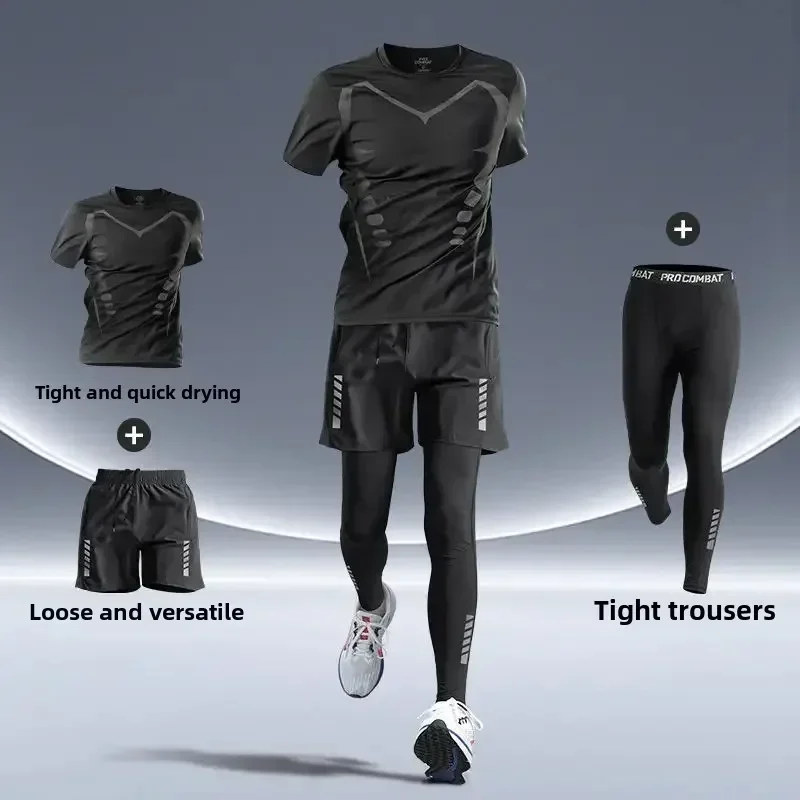 New Men's Clothing Gear Fitnes - Running Gear Autumn avaliação e preço