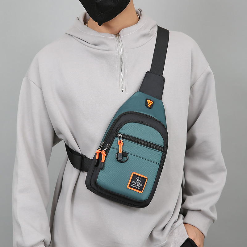 Casual Men Chest Bag Nylon Sma - Running Gear Belt avaliação e preço