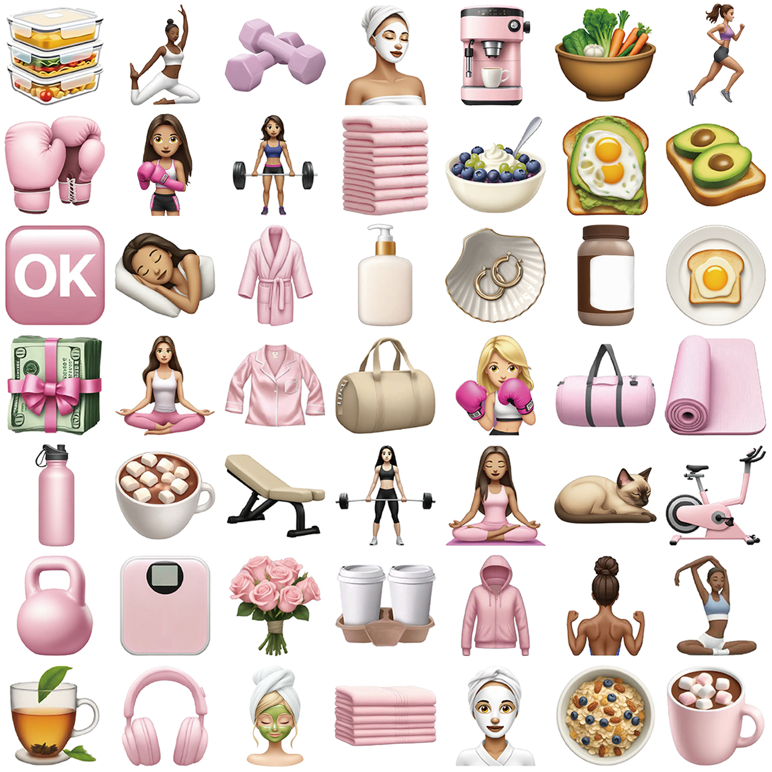 50PCS Cool GYM Girl Stickers S - Blister Plaster Sport avaliação e preço