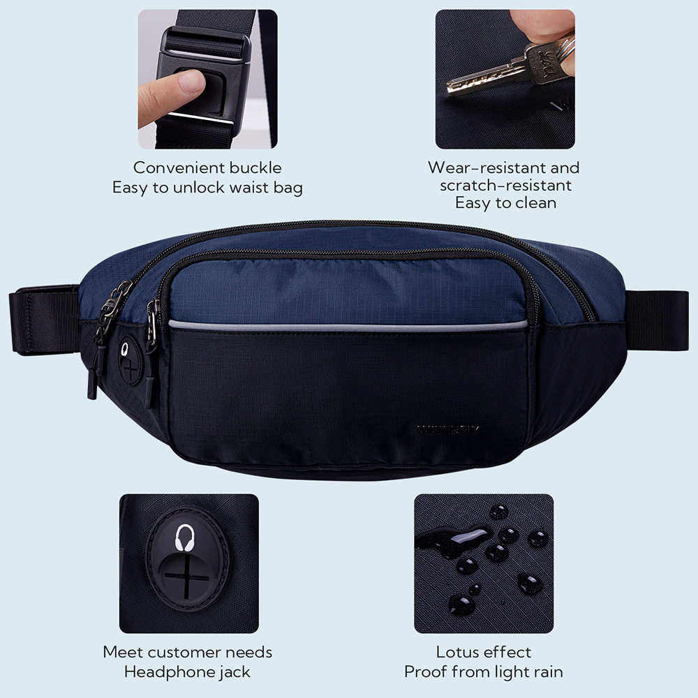 WATERFLY Fanny Pack Waist Bag  - Running Gear Belt avaliação e preço