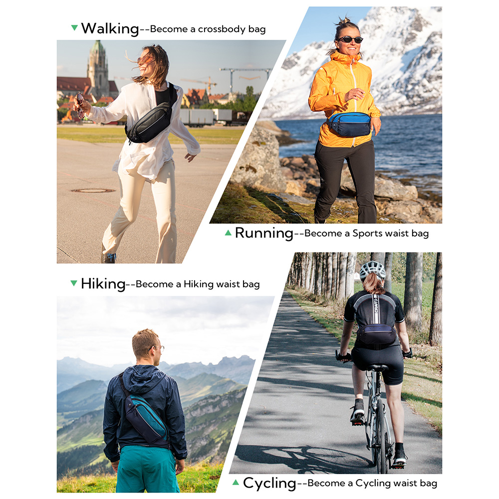 WATERFLY Fanny Pack Waist Bag  - Running Gear Belt avaliação e preço