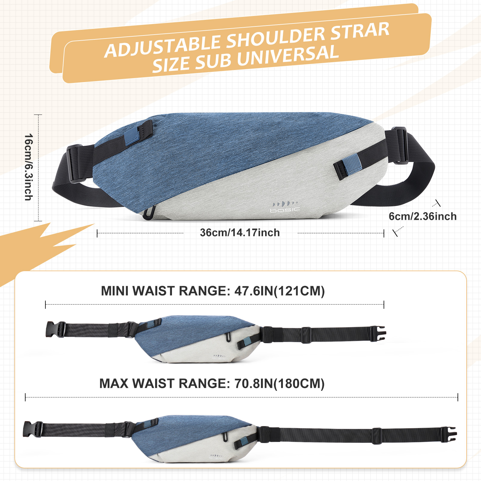 Fashionable Trendy Crossbody B - Running Gear Belt avaliação e preço