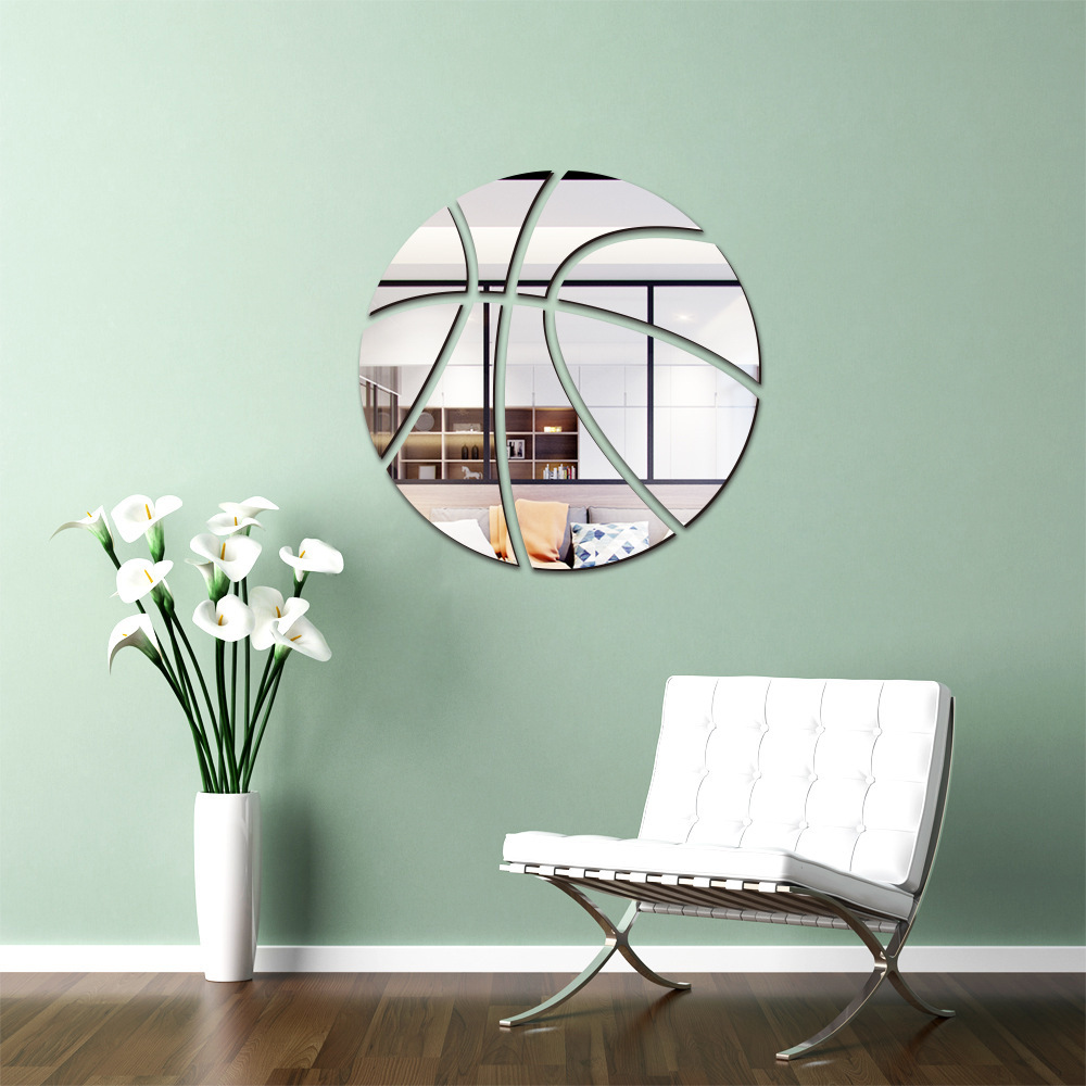 Basketball Mirror Wall Sticker - Blister Plaster Sport avaliação e preço