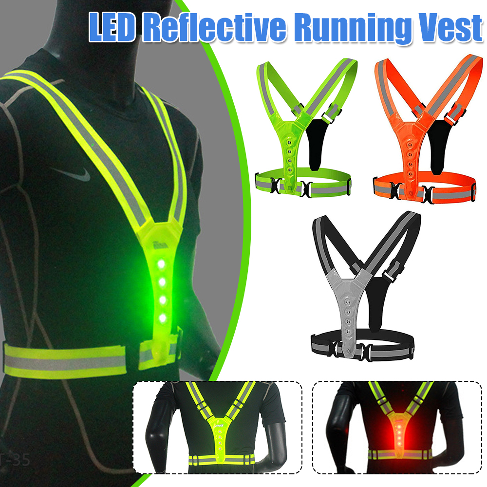 LED Reflective Running Vest Se - Running Gear Autumn avaliação e preço