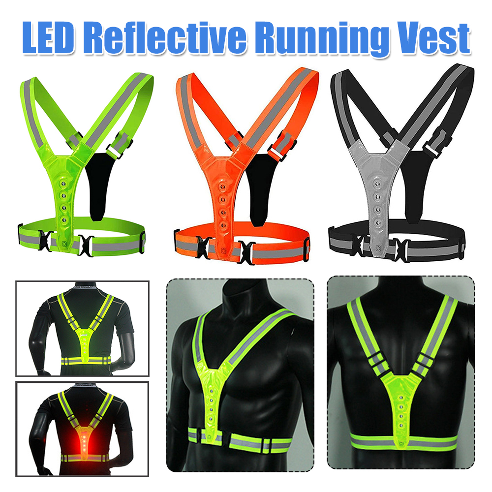 LED Reflective Running Vest Se - Running Gear Autumn avaliação e preço