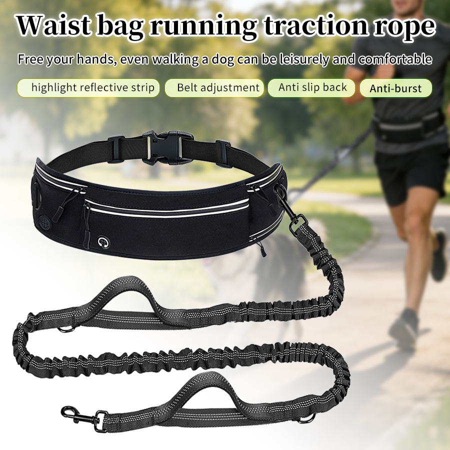 Foldable Reflective Dog Leash  - Running Gear Belt avaliação e preço
