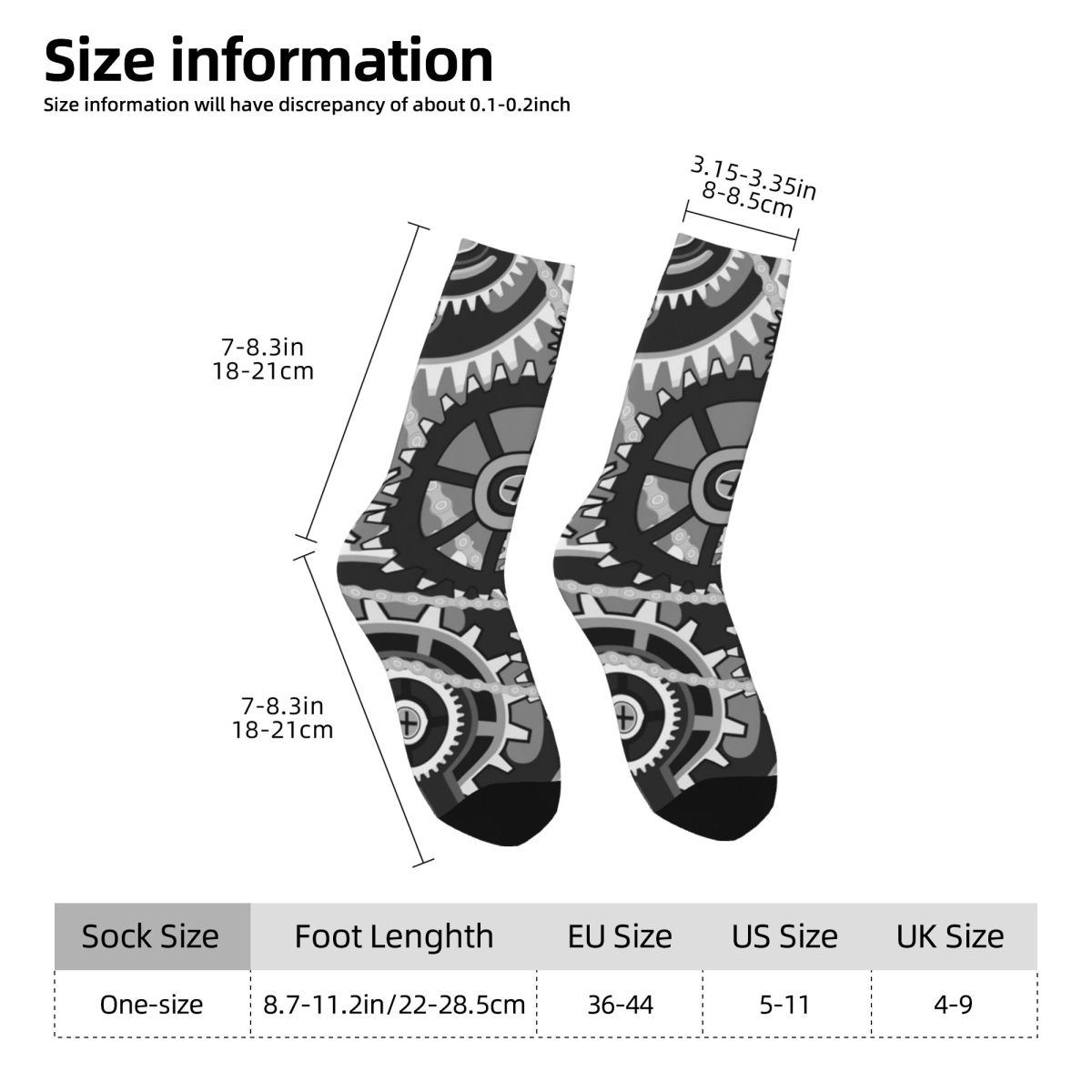 Gears Vintage Wheels Stockings - Running Gear Gifts For Women avaliação e preço
